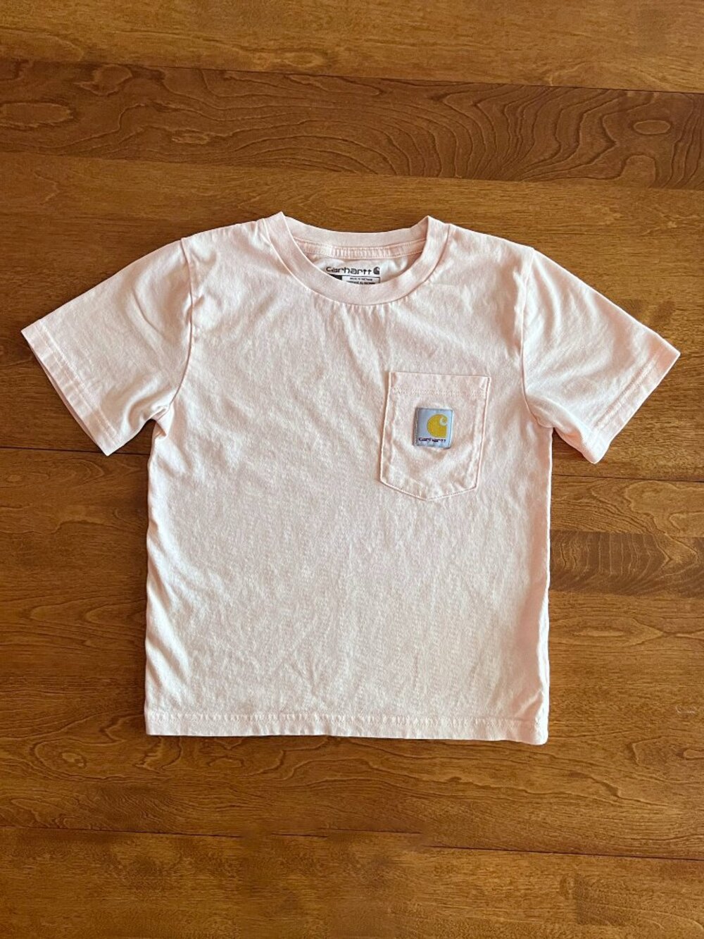 Carhartt light peach pink tee 6